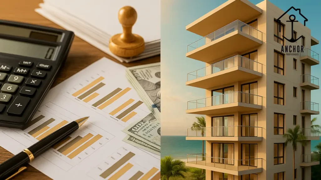 impuestos al comprar una propiedad en República Dominicana, impuestos compra propiedad RD, costos de cierre inmobiliario RD, gastos al comprar casa en República Dominicana, impuestos inmobiliarios RD, impuesto de transferencia inmobiliaria RD, ley CONFOTUR exenciones, costos legales compra inmueble RD, honorarios notario compra propiedad, tasas bancarias hipoteca RD, gastos registro inmobiliario RD, diferencia entre propiedad nueva y usada RD, costos ocultos compra propiedad, cálculo presupuesto total de compra RD, asesoría legal Anchor Propiedades, cierre seguro compra inmueble RD